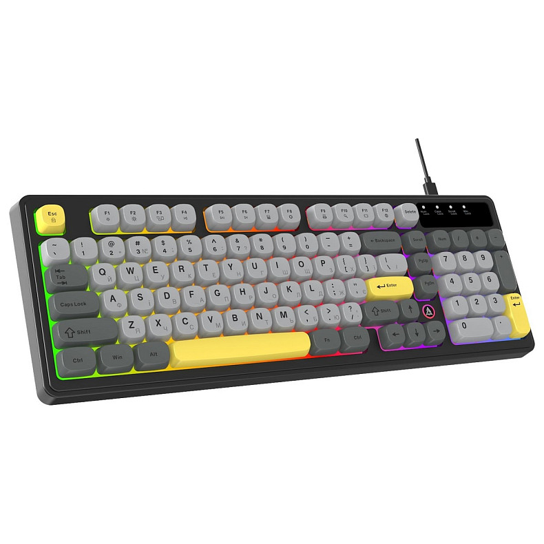 Клавиатура Ajazz AF98 Black USB-C Black Gray Yellow (AF98-BGY)