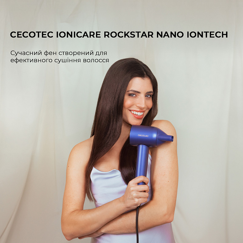 Фен CECOTEC IoniCare RockStar Nano IonTech Blue