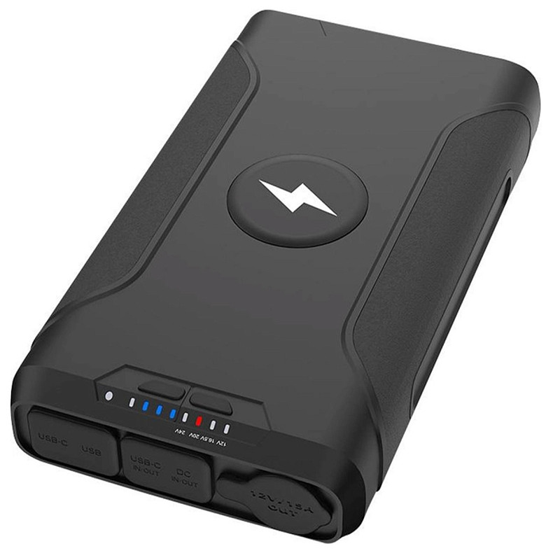 Внешний аккумулятор PowerPlant 68400mAh PD/60W DC 12-24V 9 connectors QC/3.0 USB-C*2 USB-A Wireless (PB930456)