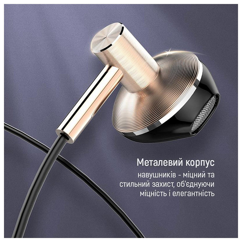 Гарнітура СolorWay Slim 3.5 mm Wired Earphone Blast 2 Black (CW-WD02BK)