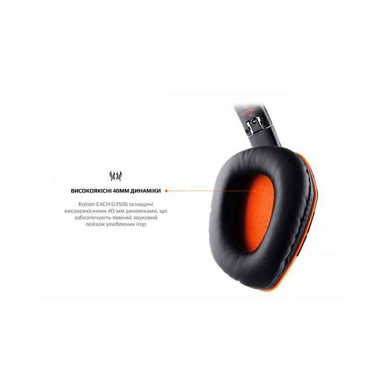 Bluetooth-гарнітура Kotion EACH B3506 Black/Orange (ktb3506bt)