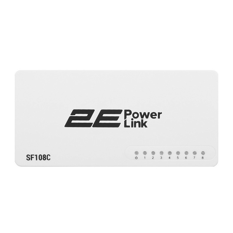 Коммутатор 2E PowerLink SF108C 8xFE, неуправляемый, рабочий стол.