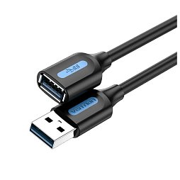 Подовжувач Vention USB-USB 0.5m, Black (CBHBD)