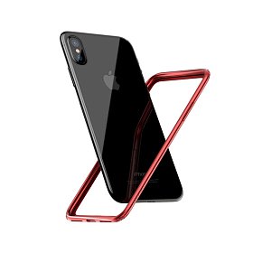 Чехол Baseus Hard And Soft Border Case For iPhoneX/XS Red (FRAPIPHX-09)