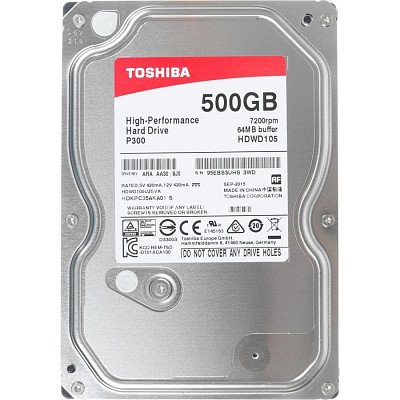 Жорсткий диск Toshiba P300 500GB 7200rpm 64MB (HDWD105UZSVA)