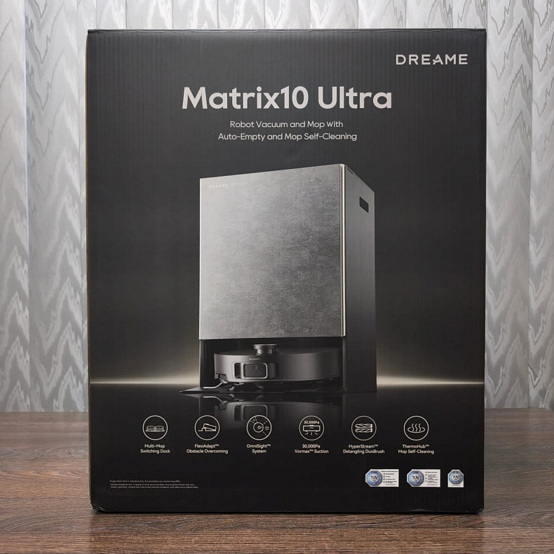 Робот-пилосос миючий Dreame MatriX 10 Ultra Black - Уцінка