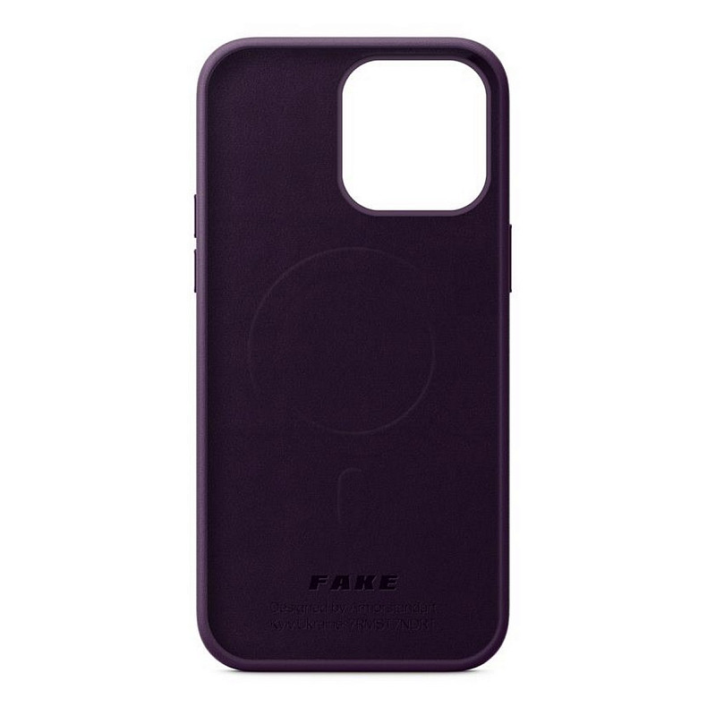 Чохол накладка Armorstandart Fake Leather для Apple iPhone 14 Pro Max Dark Cherry (ARM64401)