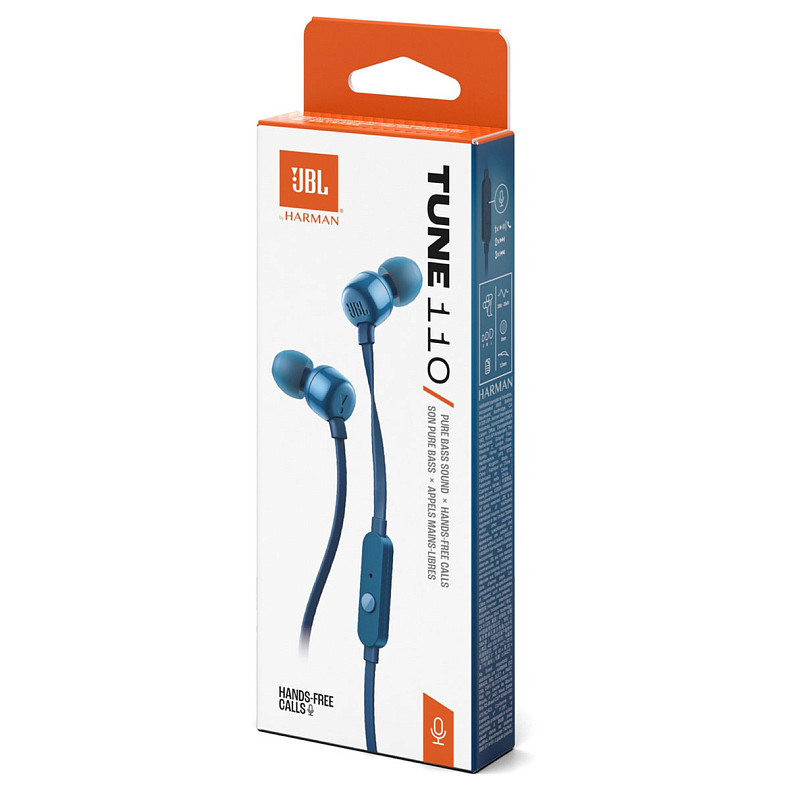 Наушники JBL T110 ECO Blue (JBLT110BLUE)