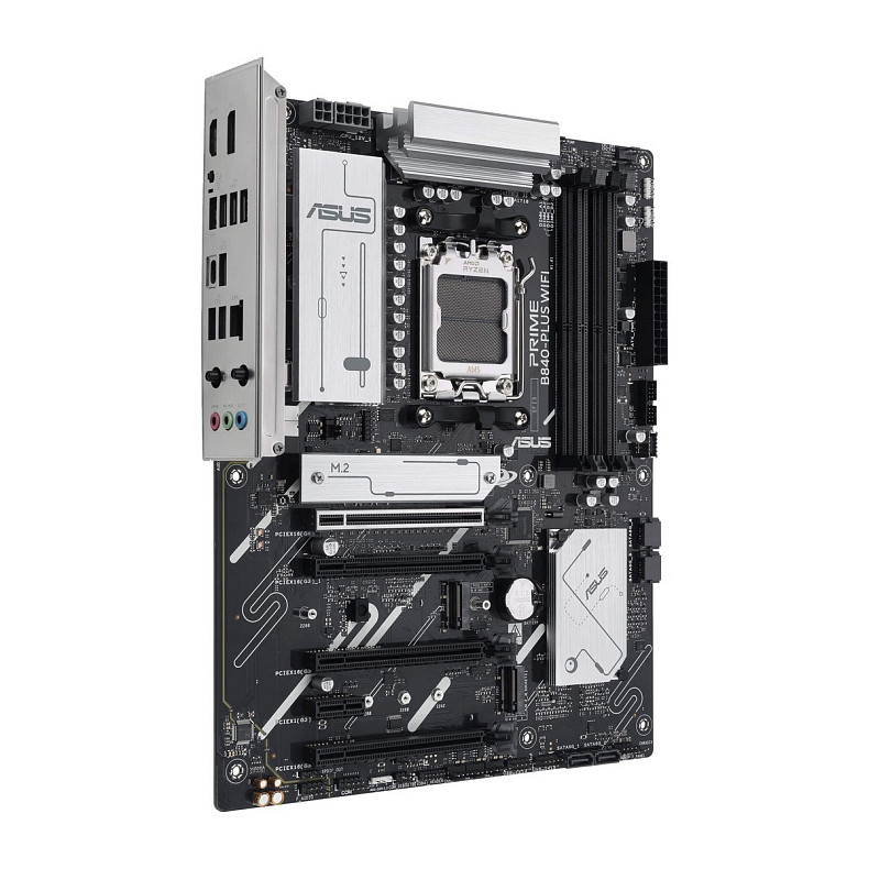 Материнская плата ASUS PRIME B840-PLUS WIFI sAM5 B840 4xDDR5 M.2 HDMI DP WiFi BT ATX