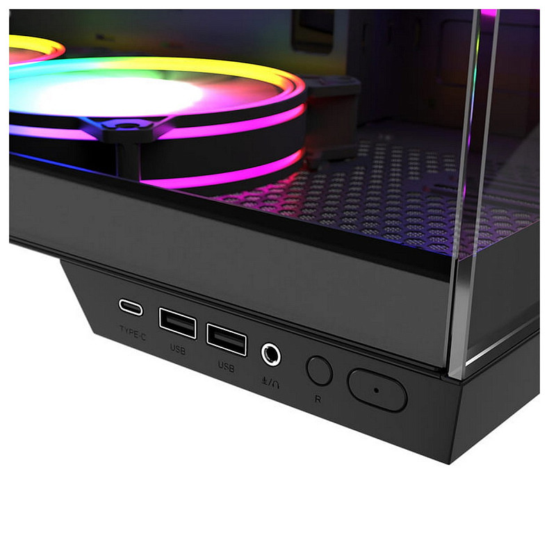 Корпус Modecom volcano panorama apex argb 5f midi grey без БП ATX