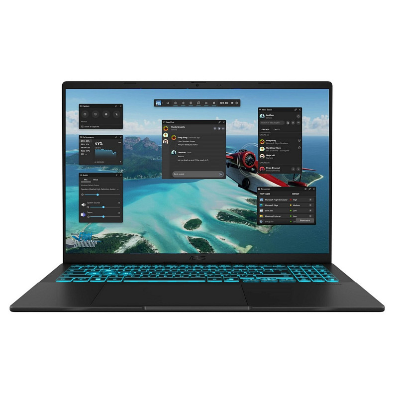 Ноутбук ASUS Vivobook 16 V3607VH-RP020 16" WUXGA, Intel 5 210H, 16GB, F512GB, NVD5050-8, NoOS, Черный