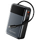 УМБ Vention 20000mAh 65W 3A PD,QC3.0,USB-A,1хType-C OUT,with Built-in USB-C Cable, LED Display,Black