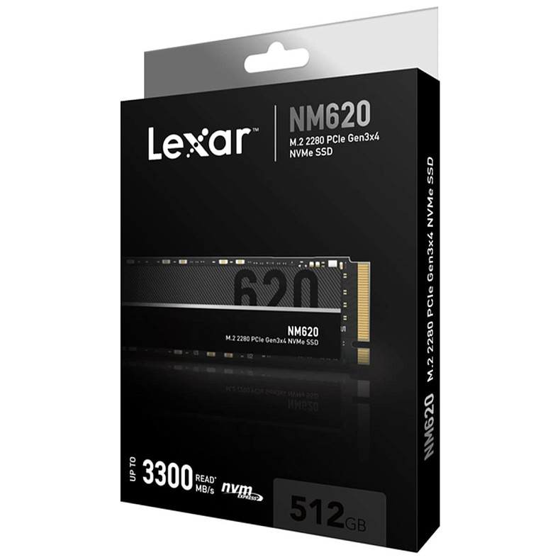 Накопичувач SSD LEXAR PCIE G3 M.2 NVME 512GB NM620 (LNM620X512G-RNNNG)