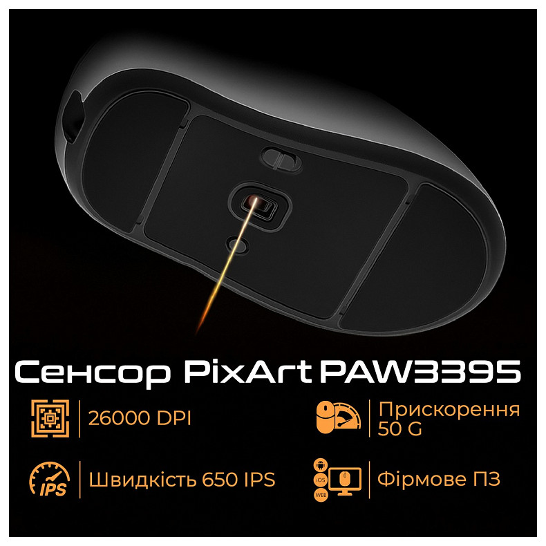 Мышь RAWM ER21 Black