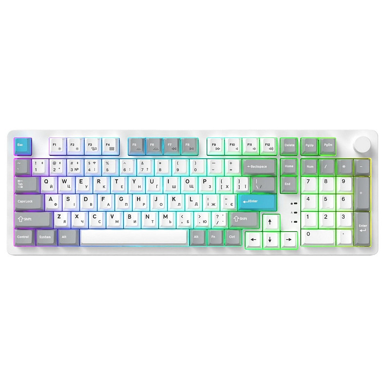 Клавиатура GamePro Asgard Drakkar Keychron Super Red Switch White (MK305WH)