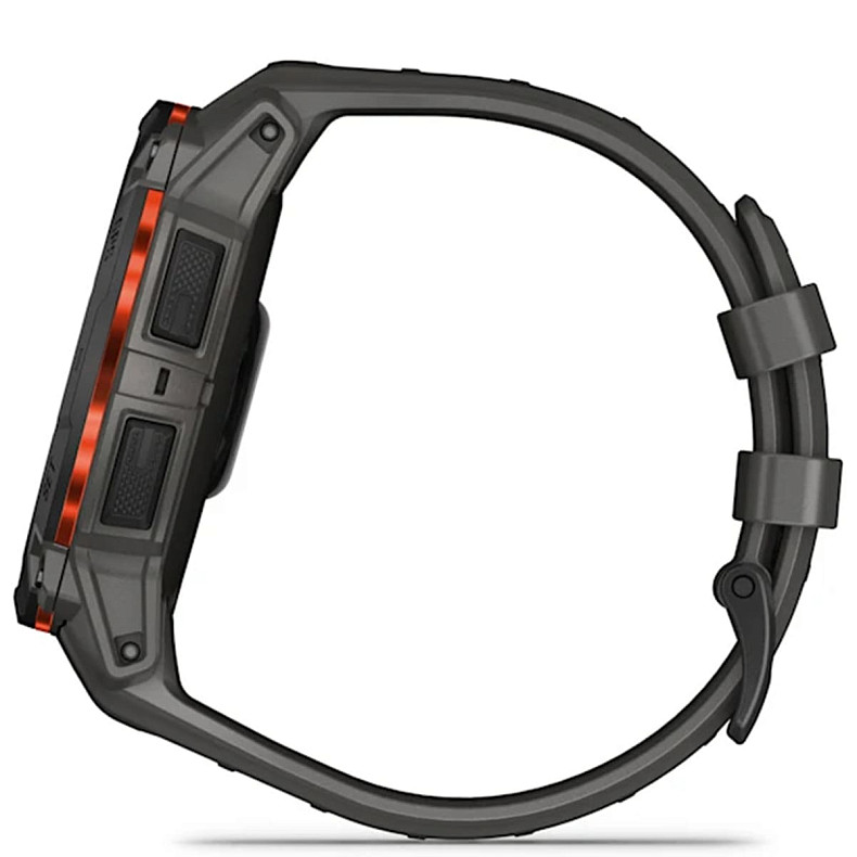 Спортивний годинник GARMIN Instinct 3 50mm Solar Black with Charcoal Silicone