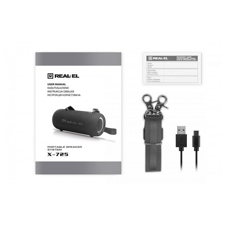 Акустична система REAL-EL X-725 Black