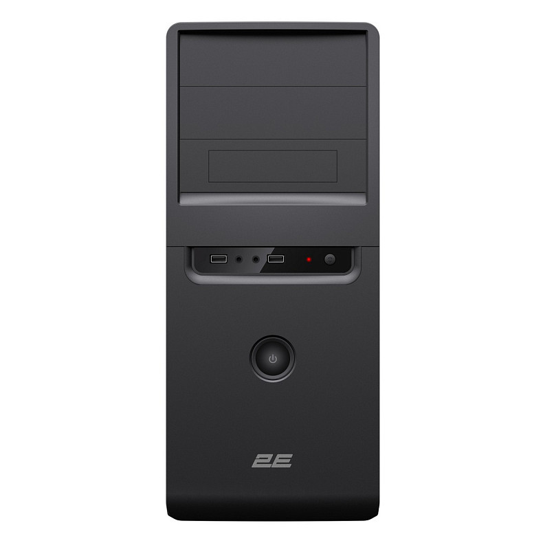 Корпус 2E TeamX TMX01 з БЖ 2E ATX400W 2xUSB2.0 1x80мм VGA 310мм, ATX чорний