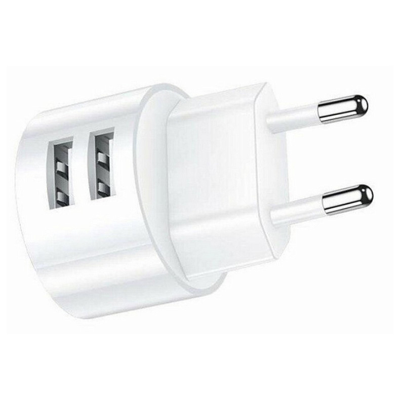 Сетевое зарядное устройство Usams T20 (2USB, 2.1А) White (CC80TC01)