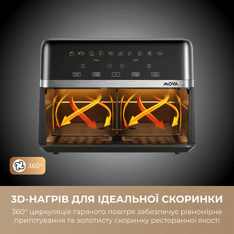 Мультипечь MOVA AeroChef FD20s Pro Black