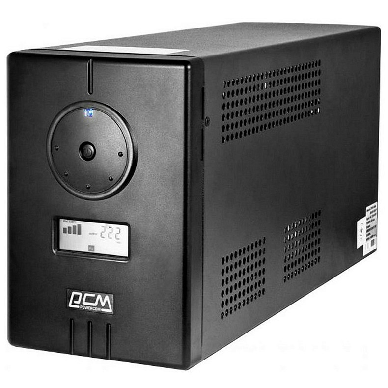 ИБП Powercom INF-500AP, 500ВА/300Вт, розетка EURO*2шт (Schuko), AVR, USB