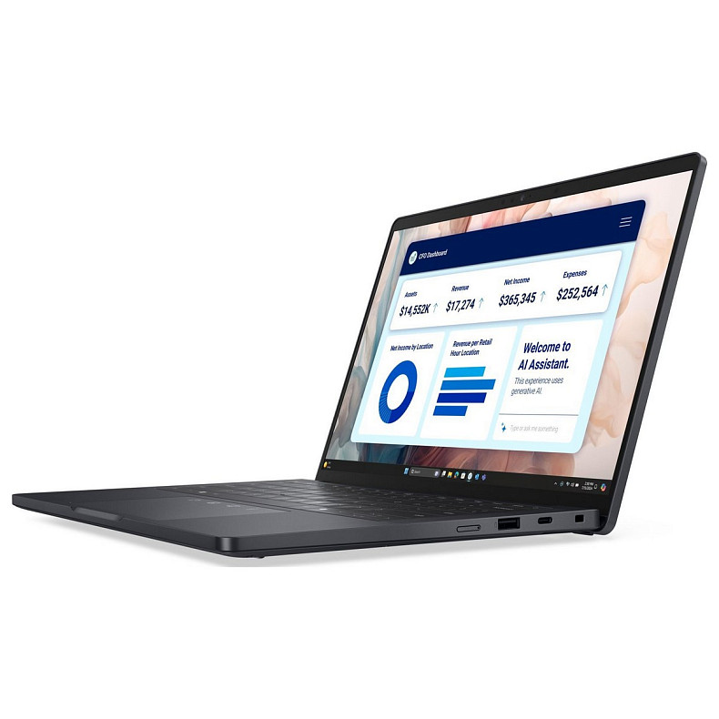 Ноутбук Dell Pro 13 13.3" QHD+ Touch, Intel U7 268V, 32GB, F512GB, UMA, Win11P, черный
