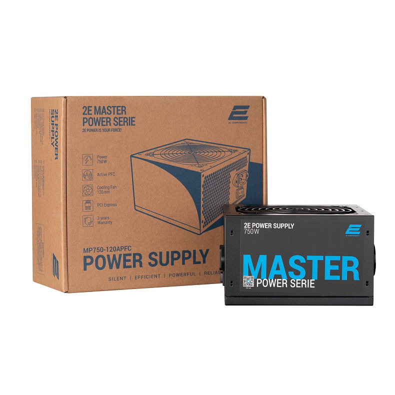 Блок питания 2E MASTER POWER 750W (2E-MP750-120APFC)