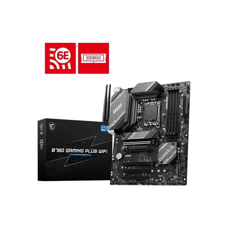 Материнская плата MSI B760 GAMING PLUS WIFI s1700 B760 4xDDR5 HDMI DP WiFi BT