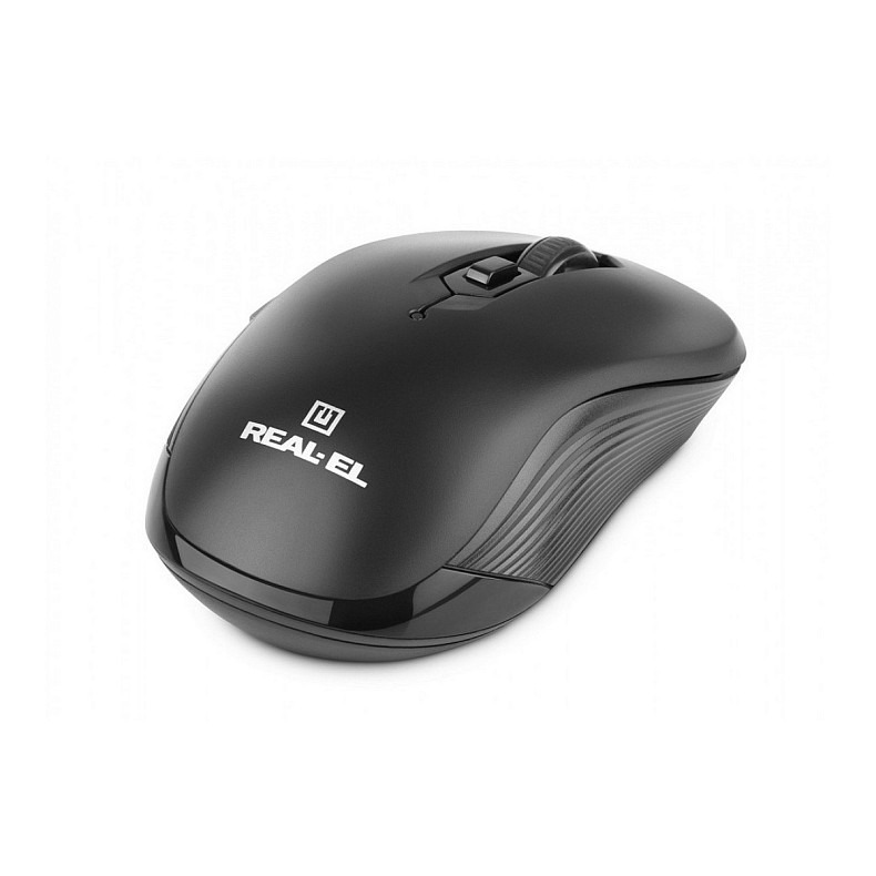 Мышь беспроводная REAL-EL RM-331W Black