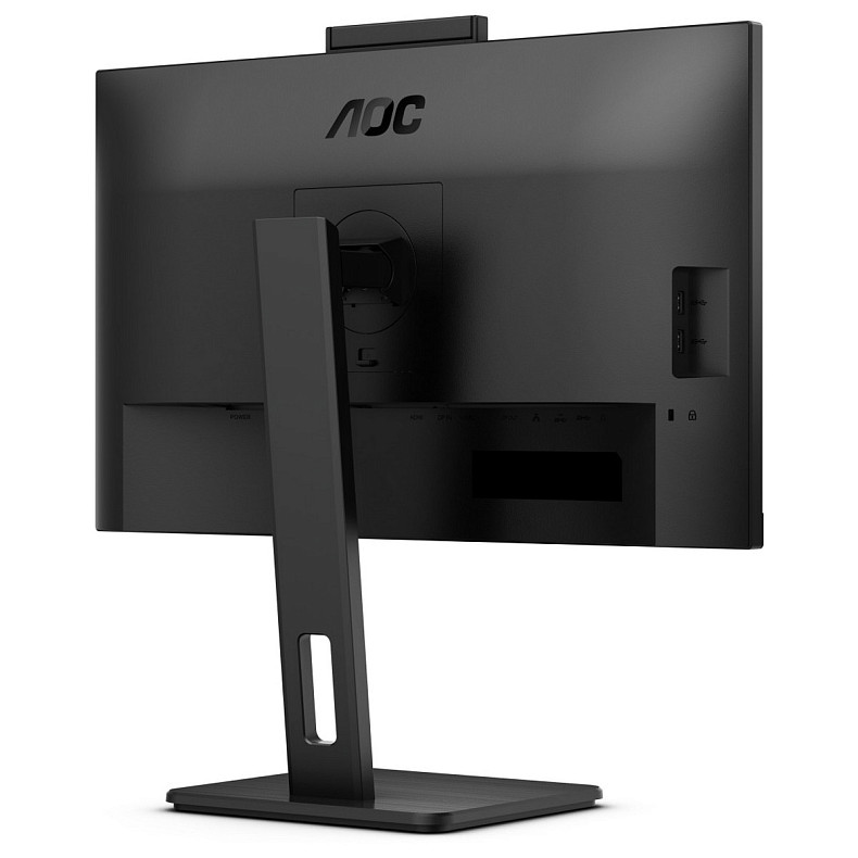 TFT 23.8" AOC 24P3QW, IPS, 75Hz, 2хHDMI, DP, USB-hub, webcam, HAS, Pivot, колонки, черный