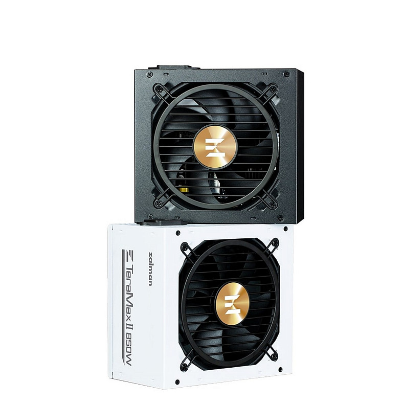 Блок питания Zalman Teramax 2 WH (850W) >90% 80+ Gold 120мм 1xMB 28pin (18+10) 2xCPU 8pin(4+4) 3xM