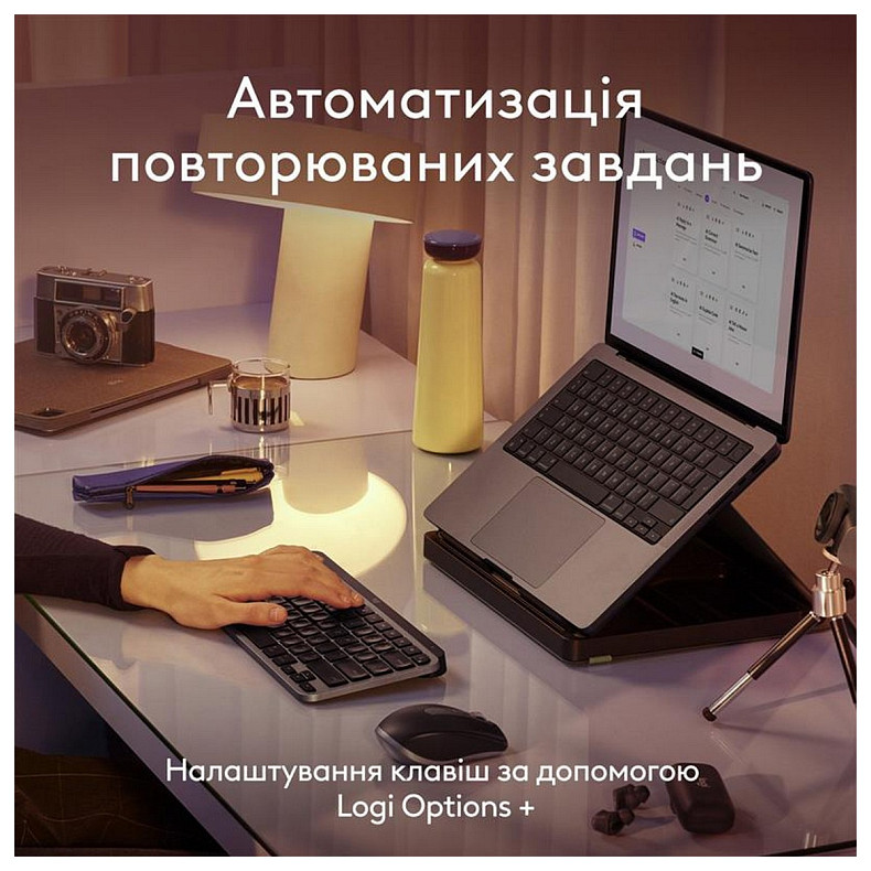 Клавіатура Logitech MX Keys Mini для Mac Minimalist Wireless Illuminated Space Gray