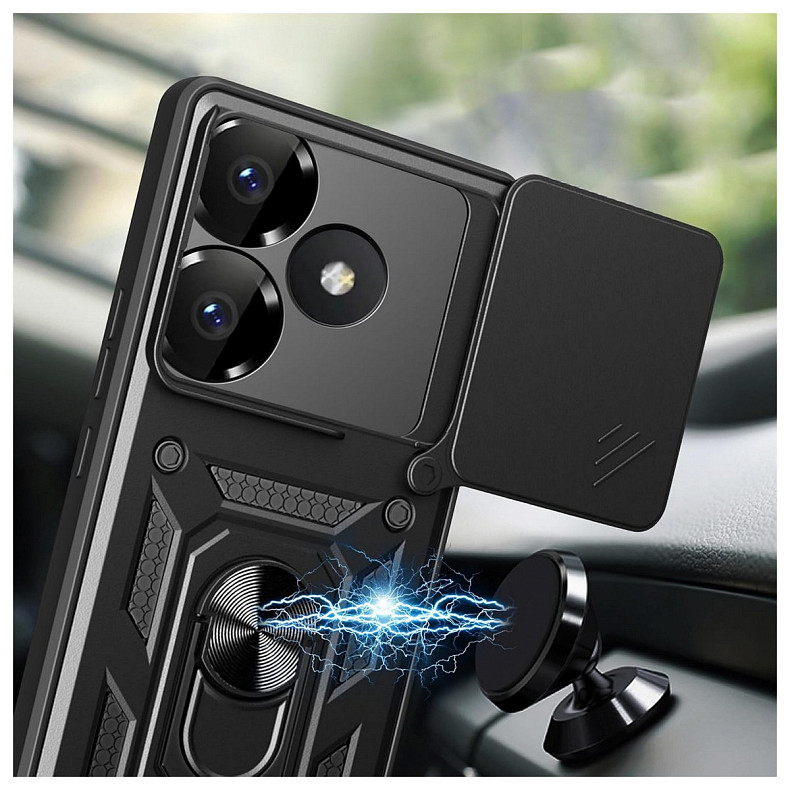 Чeхол-накладка BeCover Military для Poco F6 Black (712165)