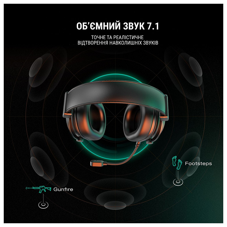 Гарнітура Fifine RGB H6 Black