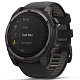 Спортивний годинник GARMIN Fenix 8 51mm Sapphire Solar Carbon Gray DLC Titanium with Black Silicone Band