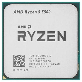 Процесор AMD Ryzen 5 5500 (3.6GHz 16MB 65W AM4) Tray (100-000000457)