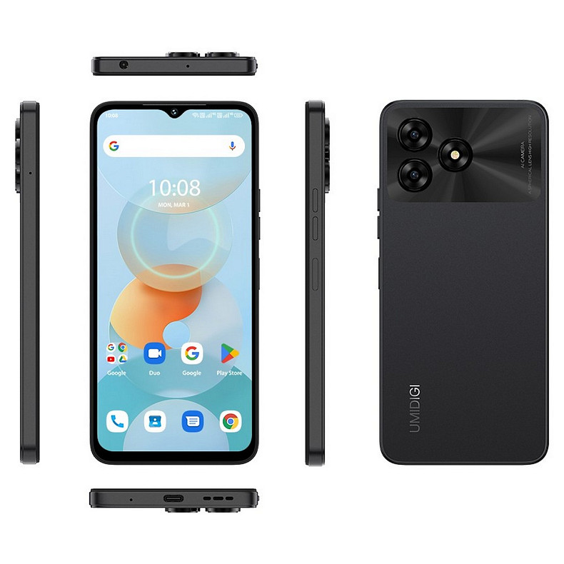 Смартфон UMIDIGI G5A 4/64GB Graphite Black (6973553523262)