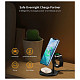 Зарядний пристрій 15W 3-in-1 Magnetic Wireless Fast Charger black Choetech
