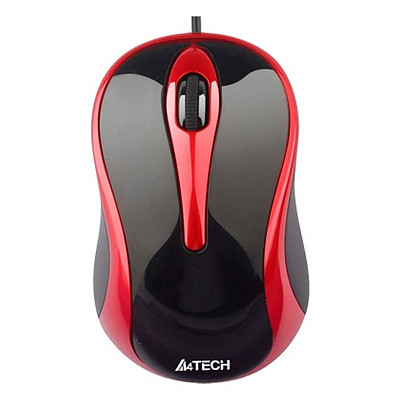 Мишка A4Tech N-350-2 червоно-чорна USB V-Track