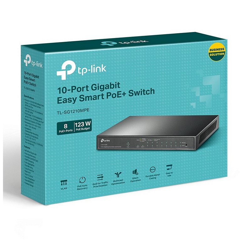 Комутатор TP-Link TL-SG1210MPE