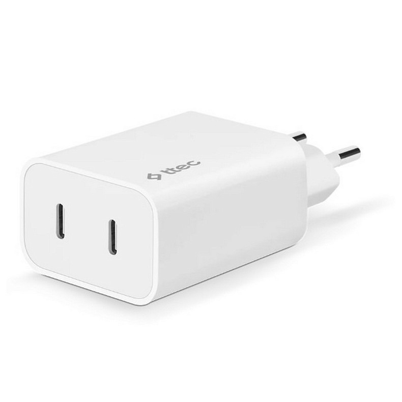 Зарядний пристрій Ttec SmartCharger Duo PD USB-C 40W White (2SCS27B)
