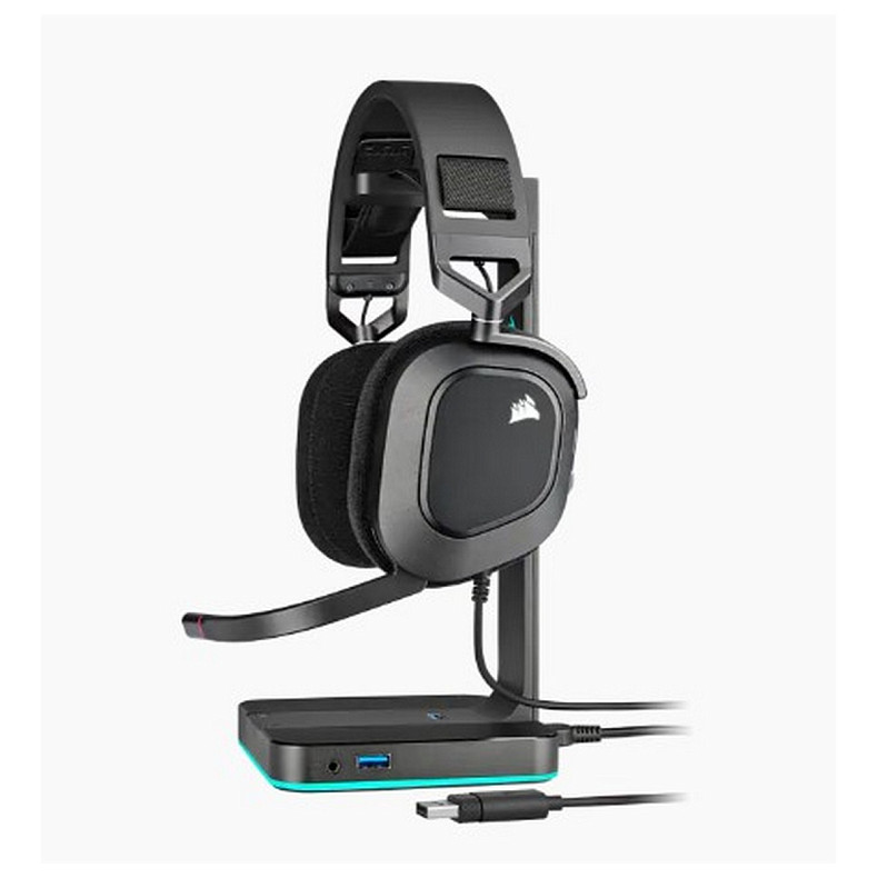 Гарнітура Corsair HS80 RGB USB Headset Carbon (CA-9011237-EU)