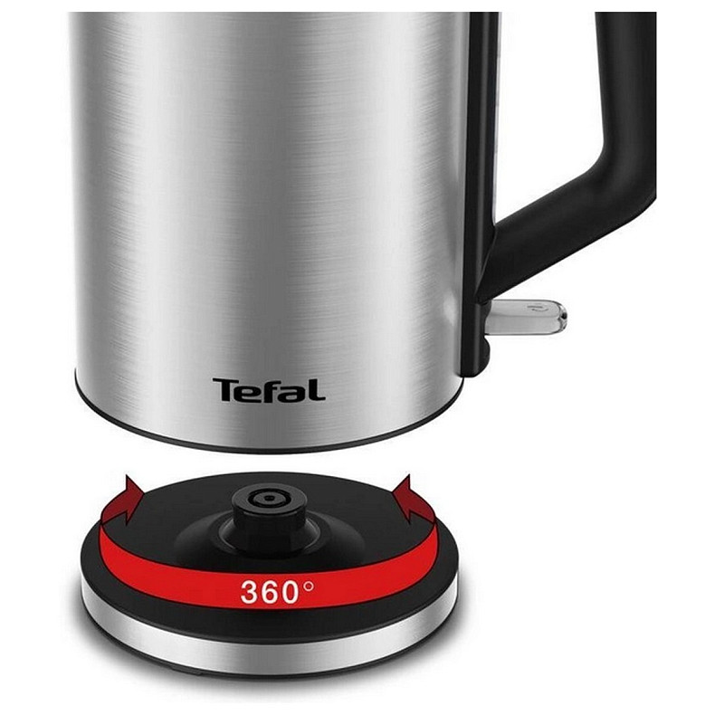 Электрочайник Tefal Bronx Electric, 1.7л, нерж. сталь, серый