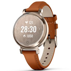 Спортивные часы GARMIN Lily 2 Cream Gold with Tan Leather