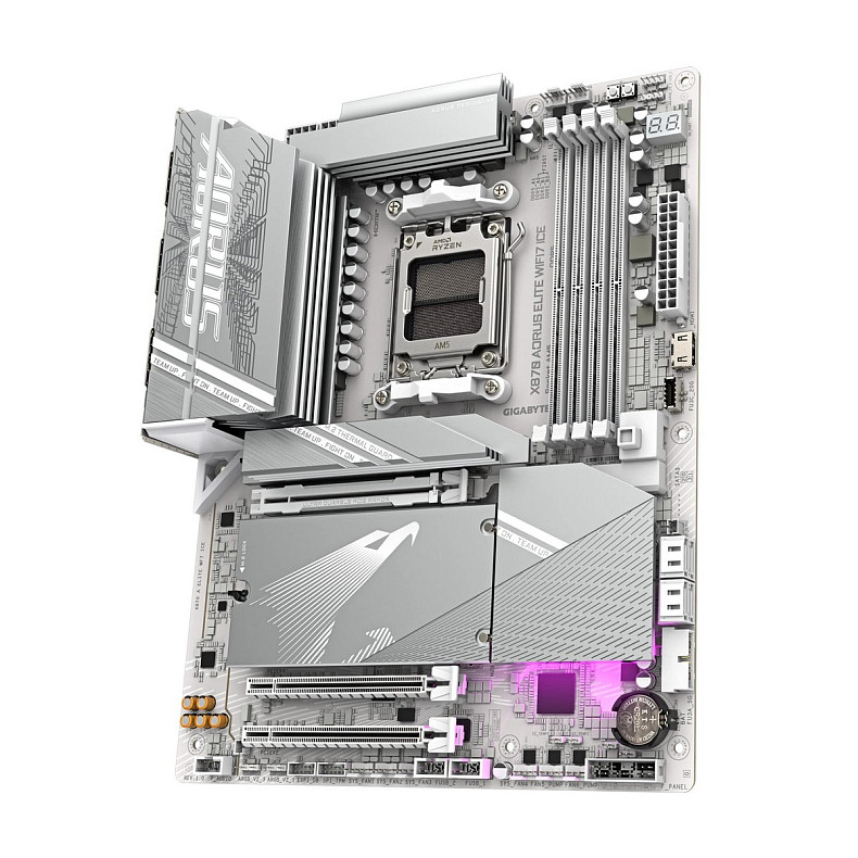 Материнская плата GIGABYTE X870 A ELITE WF7 ICE sAM5 X870 4xDDR5 M.2 HDMI ATX
