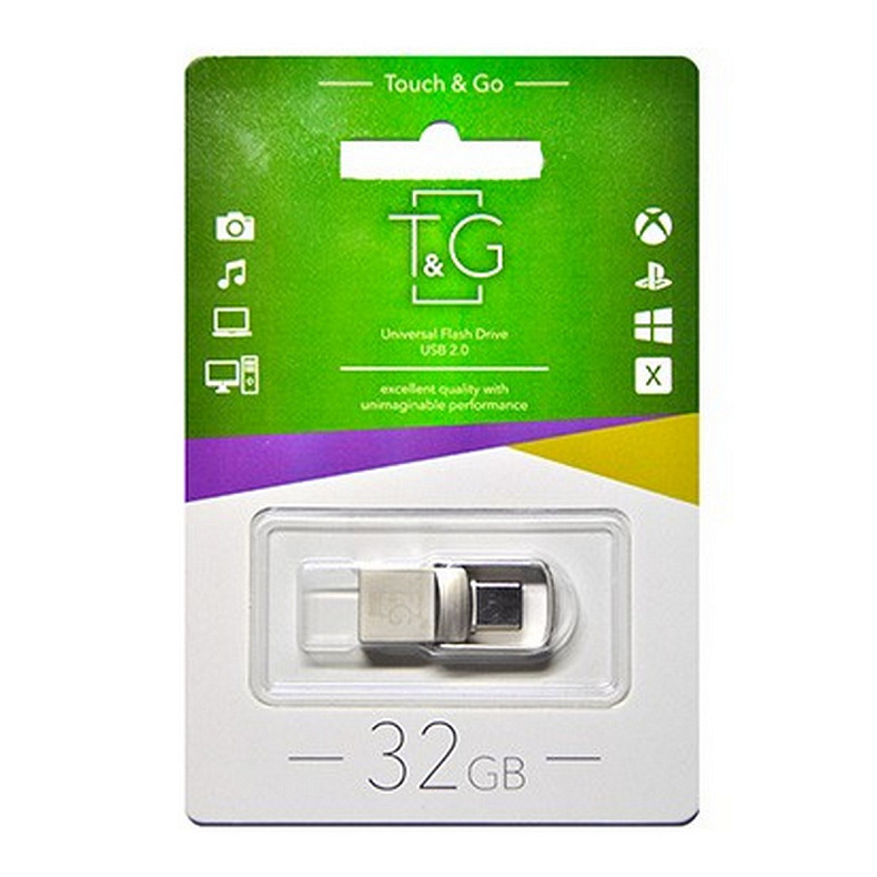 Флешка T&G 104 Metal Series 32GB USB3.0 Type-C Silver (TG104TC-32G3)