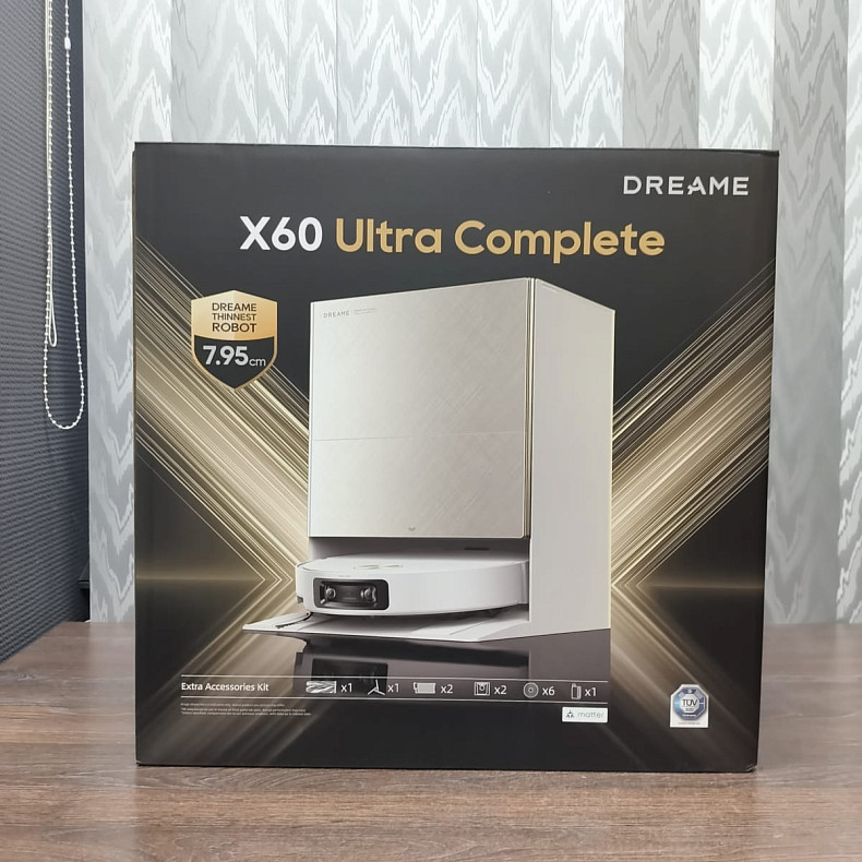 Робот-пылесос моющий Dreame X60 Ultra Complete White -- Уцінка