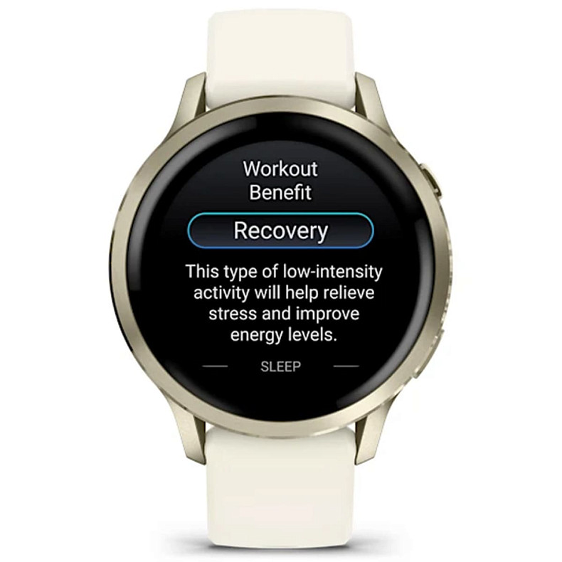 Смарт-годинник GARMIN Venu 4 41 mm Lunar Gold with Bone Silicone Band (010-03013-00)