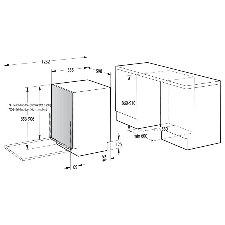 Вбудовувана посудомийна машина Gorenje GV693C60XXL