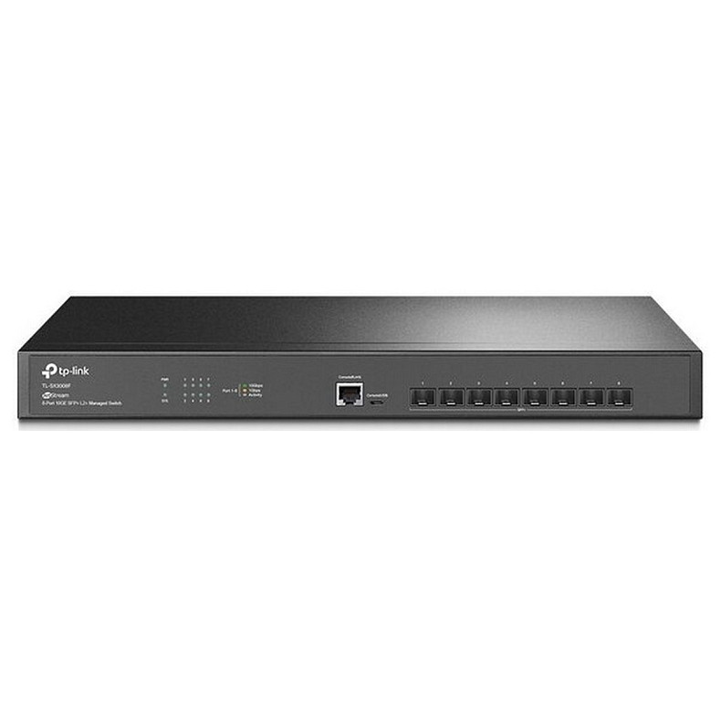 Комутатор TP-LINK TL-SX3008F 8xSFP+ (10GE) 1xRJ45 console+microUSB L2 JetStream 19" 1U